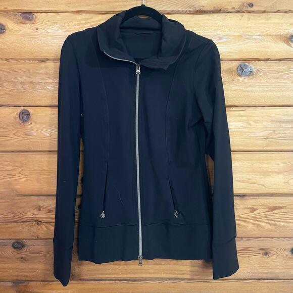 Lululemon Define Black Long Sleeve Full Zip Jacket Size 6 - Picture 1 of 6